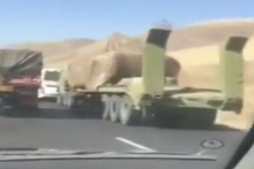 ببینید | آخرین تصاویر از اعزام ستون زرهی سپاه به مرز