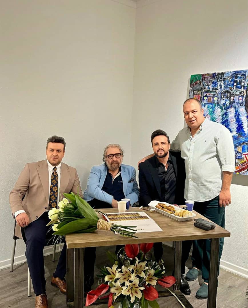 بهاره رهنما، بهرنگ علوی، کورش تهامی در افتتاحیه نمایشگاه نقاشی مسعود کیمیایی/ عکس