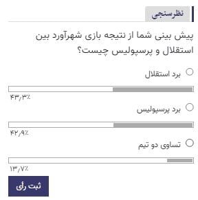 عکس| پیروزی میلیمتری استقلال در دربی 99