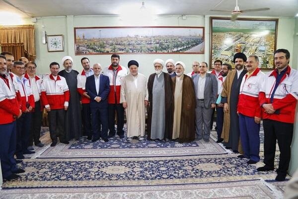 نماینده آیتالله سیستانی «عضوافتخاری» هلال احمر ایران شد / «خدمت به مردم» لطف خدا به هلال احمر است + عکسها