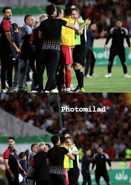 عکس | واکنش داور دربی به خوشحالی با پرسپولیسیها!