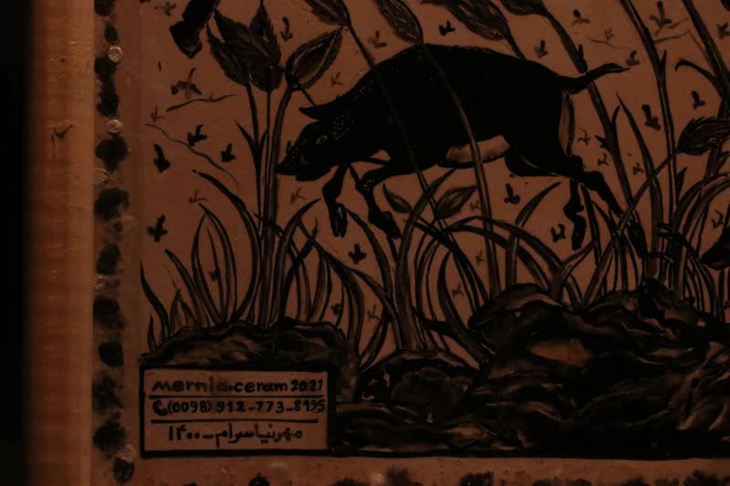 نقشهای نشسته بر خشت در نگارخانه سمنان