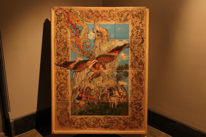 نقشهای نشسته بر خشت در نگارخانه سمنان