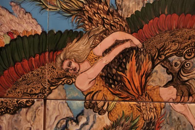 نقشهای نشسته بر خشت در نگارخانه سمنان