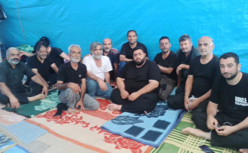 جایی که عشق حسین (ع) بر خستگی غلبه میکند