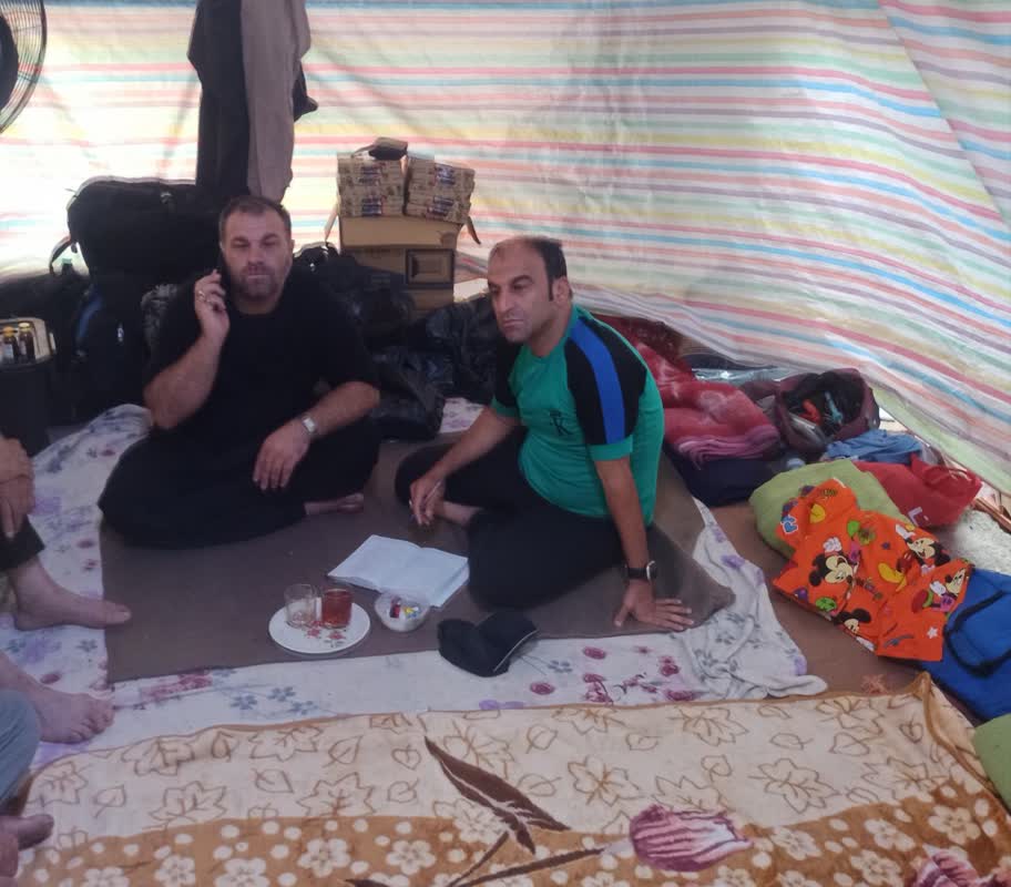 جایی که عشق حسین (ع) بر خستگی غلبه میکند