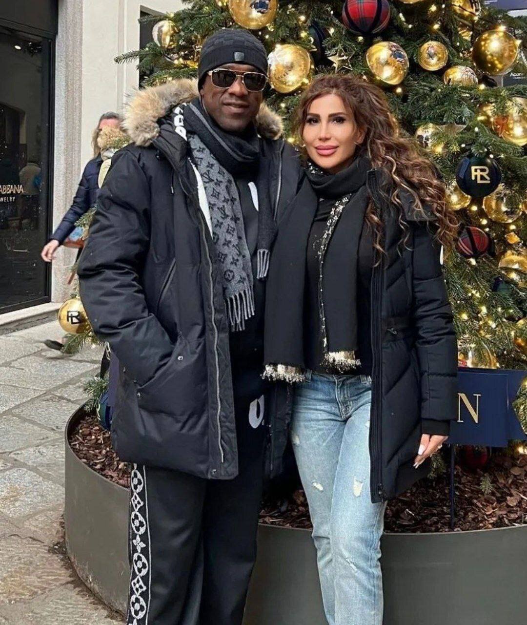 عکس| کریسمس اسطوره رئال و میلان با همسر ایرانیاش