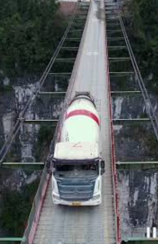 ترسناکترین پل معلق دنیا/ عکس