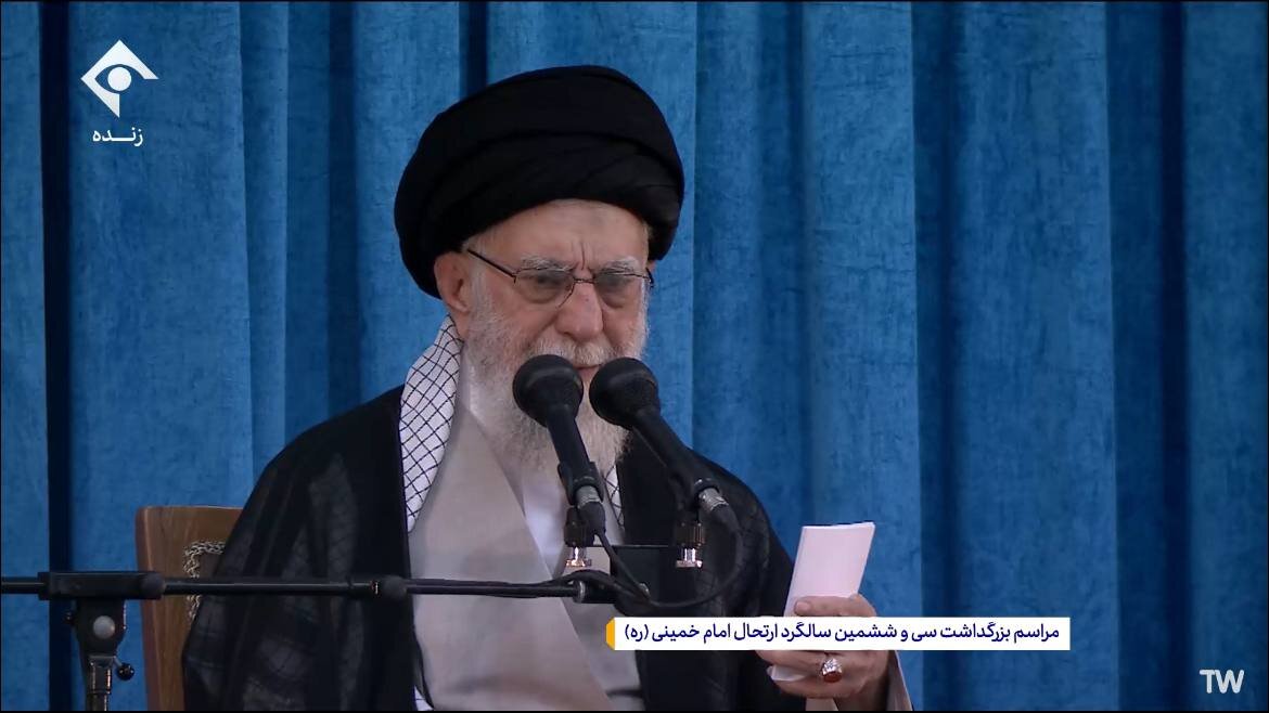 رهبر انقلاب به آمریکایی ها: شما چه کاره هستید که ایران غنی سازی داشته باشد یا خیر؟ به شما چه/ هیچ غلطی نمی توانید بکنید رهبر انقلاب به آمریکایی ها: شما چه کاره هستید که ایران غنی سازی داشته باشد یا خیر؟ به شما چه/ هیچ غلطی نمی توانید بکنید