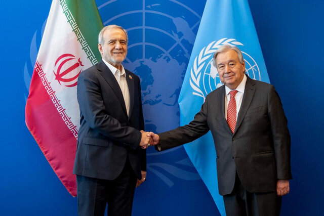 پزشکیان: اجرای اسنپبک و بازگشت تحریمها عملی غیراخلاقی و غیرقانونی است/ ابراز امیدواری دبیرکل سازمان ملل برای راهحل دیپلماتیک و عدم بازگشت تحریمها پزشکیان: اجرای اسنپبک و بازگشت تحریمها عملی غیراخلاقی و غیرقانونی است/ ابراز امیدواری دبیرکل سازمان ملل برای راهحل دیپلماتیک و عدم بازگشت تحریمها