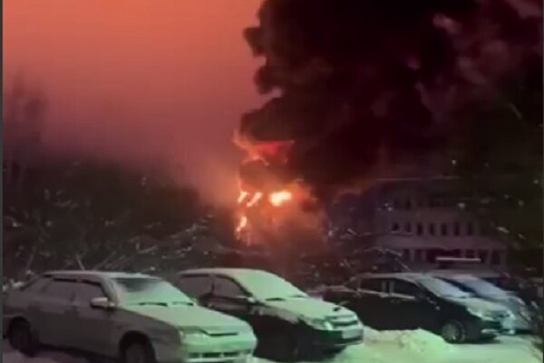 حمله پهپادی به انبار نفت «کامباین تمپ» روسیه حمله پهپادی به انبار نفت «کامباین تمپ» روسیه