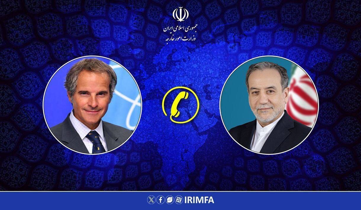 گفتگوی عراقچی با گروسی درباره مذاکره با آمریکا گفتگوی عراقچی با گروسی درباره مذاکره با آمریکا