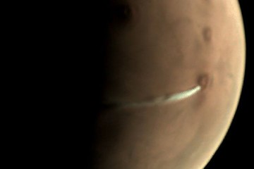 تصویر عجیب آژانس فضایی اروپا از ابرآتش‌فشان مریخ