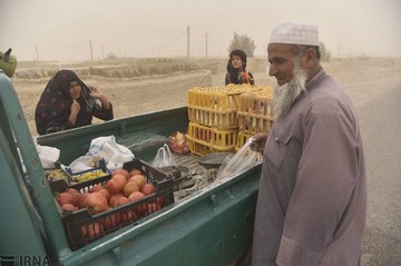 توفان شن در سیستان‎