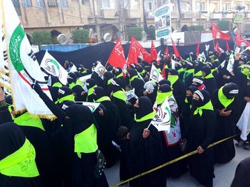 ورود دسته‌های عزاداری به حرم امام حسین(ع)