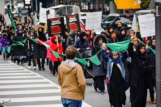 راهپیمایی اربعین حسینی در شهر تورنتو کانادا