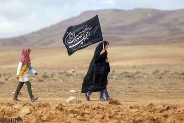 زائران پیاده چناران شهر خراسان شمالی