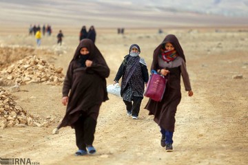 زائران پیاده چناران شهر خراسان شمالی