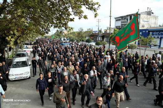راهپیمایی جا ماندگان اربعین حسینی (ع) در آمل