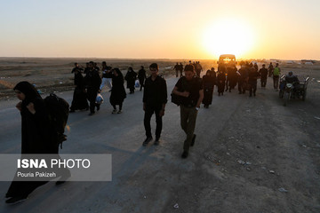 بازگشت زائران اربعین حسینی از پایانه مرزی مهران