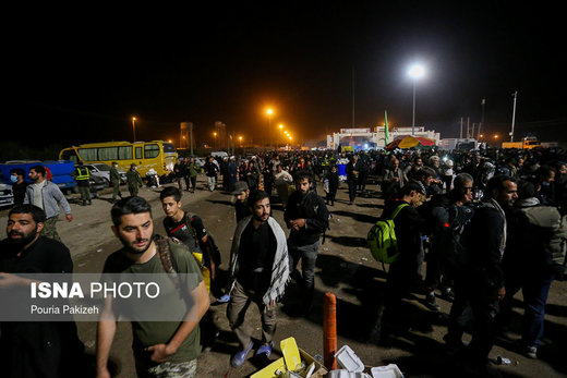 بازگشت زائران اربعین حسینی از پایانه مرزی مهران
