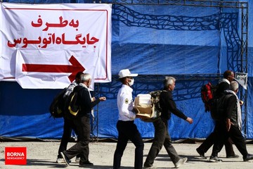 بازگشت زائران اربعین حسینی از مرز شلمچه