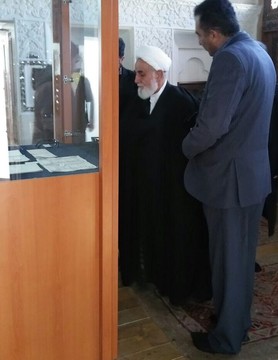 بازدید ناطق نوری از خانه موزه نیمایوشیج
