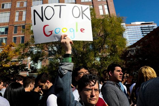 اعترضات کارکنان گوگل به آزارهای جنسی
