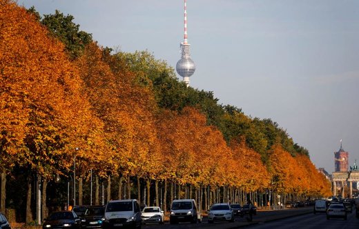 پاییز در شهر برلین آلمان