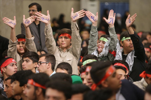 عکس | دانش آموزان در دیدار با رهبر انقلاب