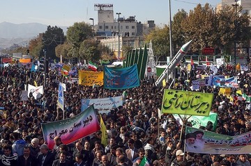 راهپیمایی 13 آبان در مشهد و کیش