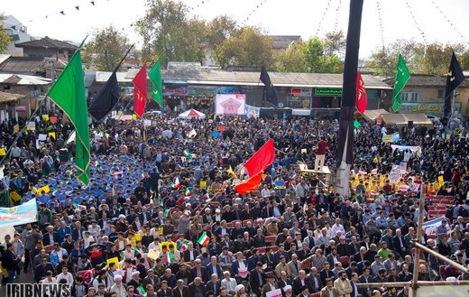 راهپیمایی 13 آبان در ساری