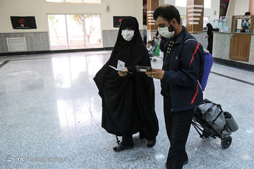بازگشت زائران اربعین حسینی از مرز چذابه