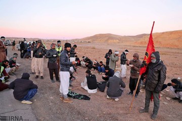 زائران پیاده‎ حرم رضوی(ع)