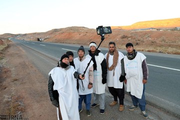 زائران پیاده‎ حرم رضوی(ع)