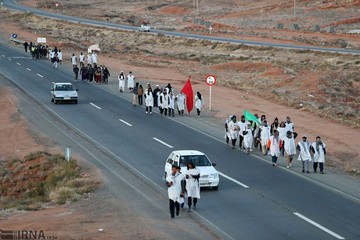 زائران پیاده‎ حرم رضوی(ع)