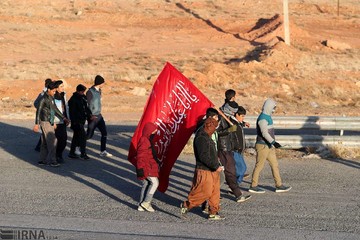 زائران پیاده‎ حرم رضوی(ع)