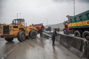 تصادف زنجیره ای در جاده کرمانشاه به اسلام آباد