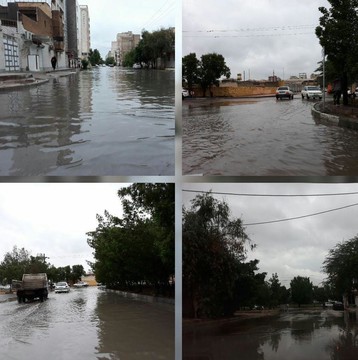 آبگرفتگی خیابان های کیانپارس و کیان آباد اهواز