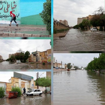 دریاچه خیابانی روبروی مدارس دخترانه اهواز ، کوی انقلاب