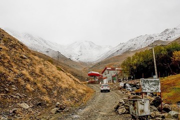 بارش برف و مه شدید در ارتفاعات همدان