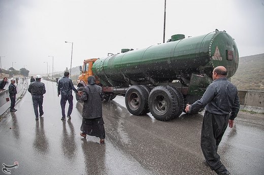 تصادف زنجیره ای در جاده کرمانشاه به اسلام آباد