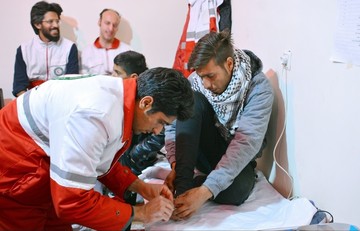 زائرین پیاده حرم مطهر رضوی(ع)