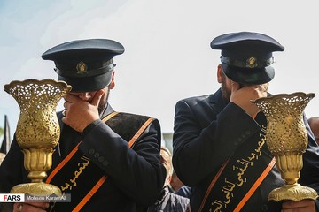 دسته عزاداری خدّام کریمه‌اهل‌بیت در سالروز شهادت امام رضا(ع)