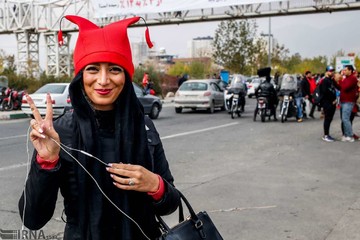 هواداران پرسپولیس در ورزشگاه آزادی
