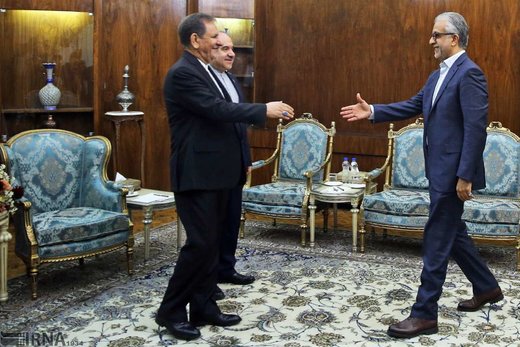 دیدار رئیس کنفدراسیون فوتبال آسیا با جهانگیری