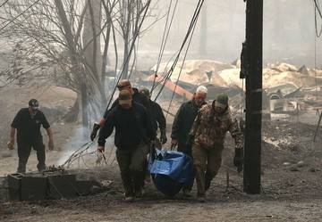 کشف اجساد سوخته در آتش سوزی کالیفرنیا