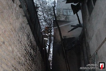 آتش‌ سوزی منزل مسکونی در خیابان جماران