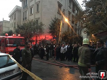 آتش‌ سوزی منزل مسکونی در خیابان جماران