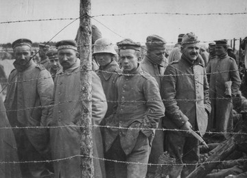 زندانیان آلمانی در فرانسه، 1917 تا 1919.